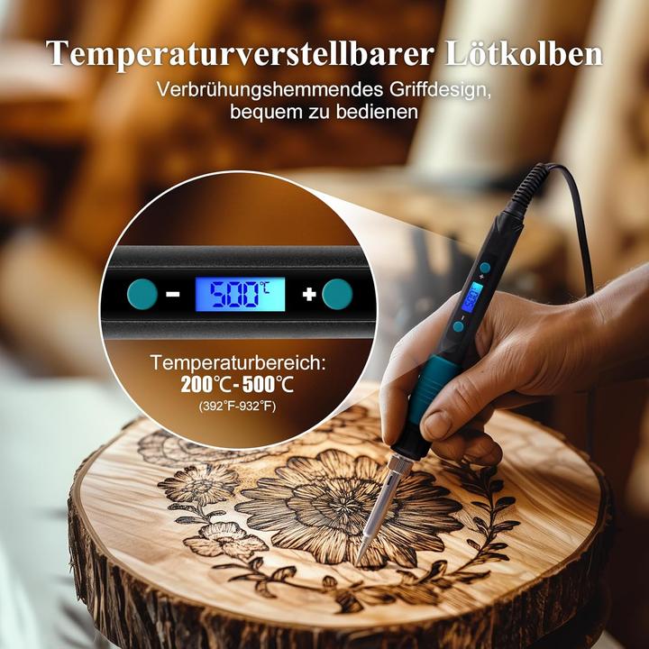 Actual product image Aozoy Brandmalerei Lötkolben-Set 60W