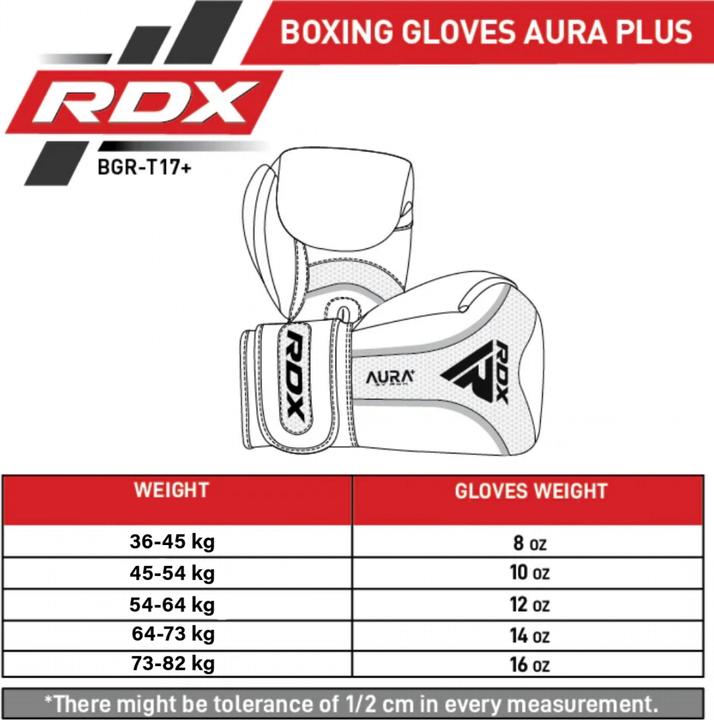 Immagine prodotto Rdx Boxhandschuhe Aura Plus T-17 Blue/Black-16OZ (16 OZ)