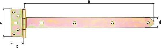 Produktbild Alberts Kreuzgehnge Typ 124 leicht, 400 x 33 mm galv. verzinkt, dickschichtpassiviert (1 Stk.)