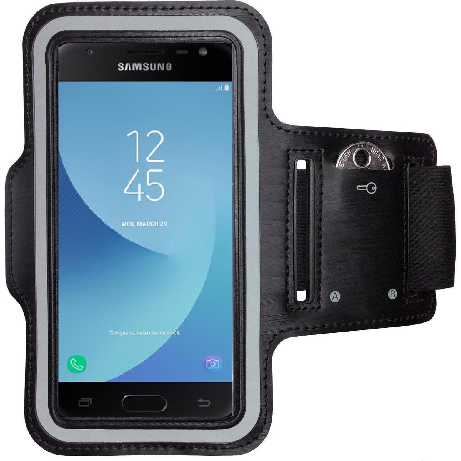 CoverKingz Sportarmband für Samsung Galaxy J3 2017, Smartphone Sportarmband, Schwarz
