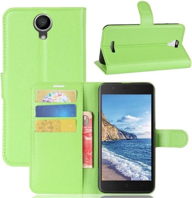Produktbild MU Classic Litchi Leder Bookcover Series (Wiko Harry)