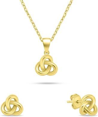 Actual product image Brilio Silver - Gold-plated jewelry set SET271Y (necklace. earrings)