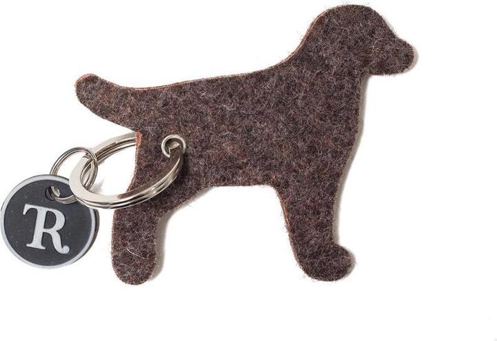 Actual product image Treusinn. Keyring Felt Dog