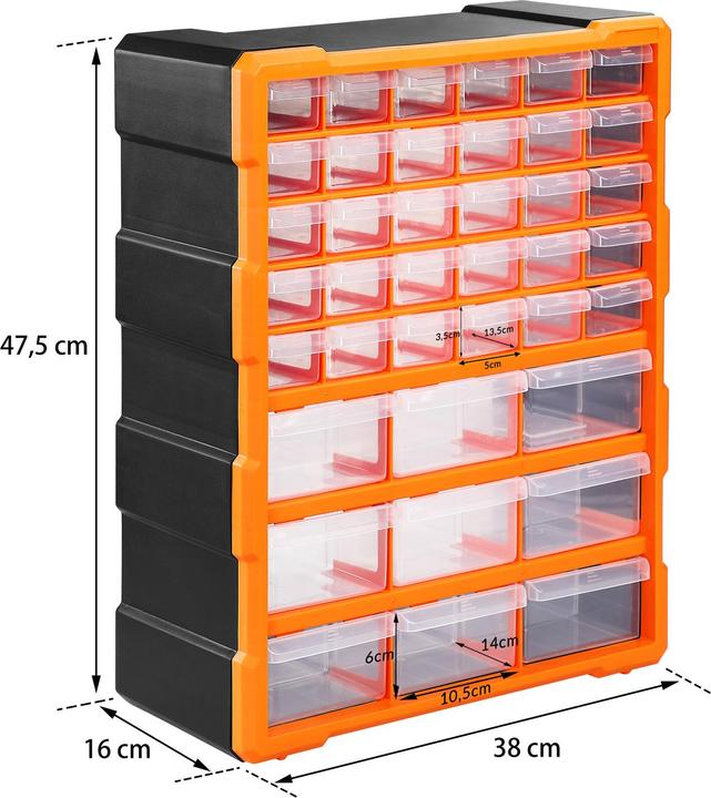 Produktbild Monzana Sortimentskasten 39 Schubladen