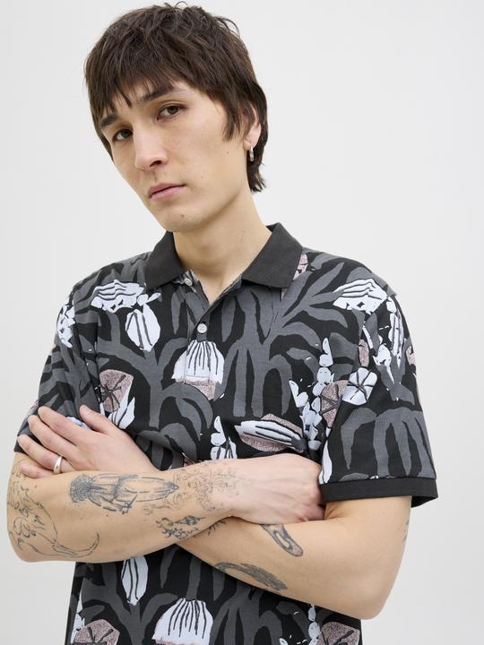 Produktbild Jack & Jones All Over Print Polokragen Poloshirt Poloshirt (XS)