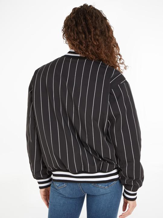 Produktbild Tommy Hilfiger Tommy Jeans Pinstripe Letterman Bomberjacke - 88915 (XS)
