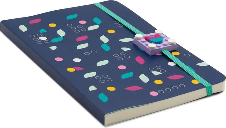 Produktbild LEGO DOTS Softcover Notizbuch mit verschiebbarem Charm und 18 Teilen (52796)