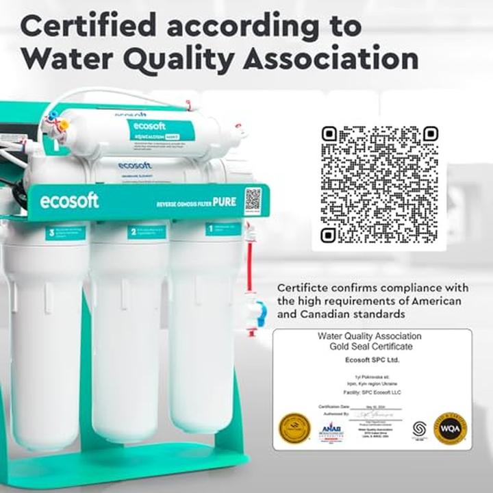 Image du produit Ecosoft Système de filtration d'eau par osmose inverse avec minéralisation du calcium