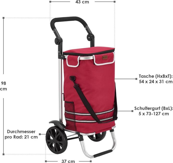 Produktbild Juskys 3in1 Einkaufstrolley