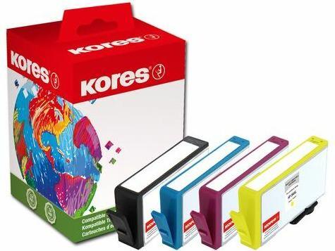 Produktbild Kores Multi-Pack Tinte G1747KIT ersetzt hp 953XL je 1 x schwarz 53 ml cyan magenta - S (M, C, Y, BK)
