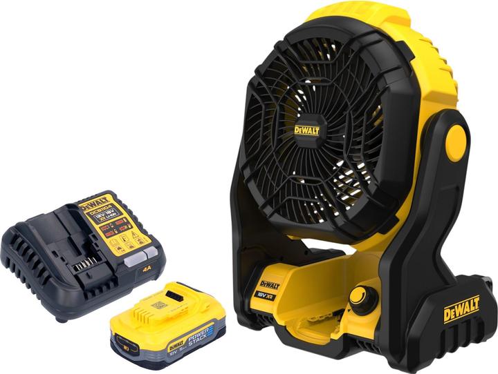 Image du produit DeWalt DCE 512 H1 Ventilateur sans fil 18 V + 1x batterie Powerstack 5,0 Ah + chargeur