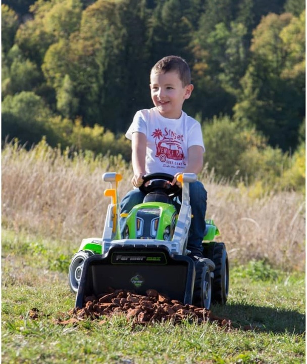Produktbild Smoby Max Traktor mit Anhänger - Grün