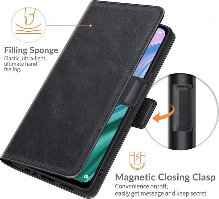 Productafbeelding Screenguard Oppo A74 5G CardLounge Lederen Hoesje (Oppo A74 5G)