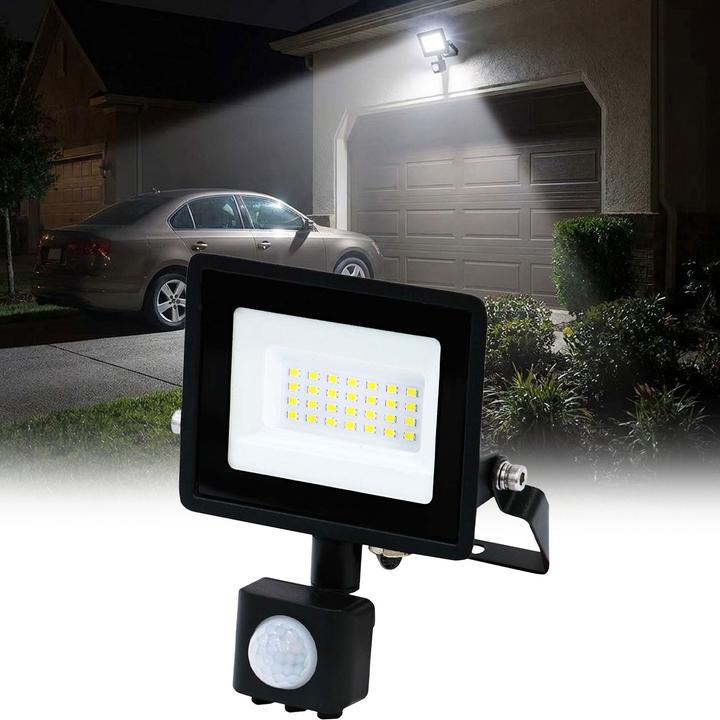 Produktbild Nedis 2er-Set LED Flutlichtstrahler mit Bewegungssensor – 1620 Lumen Aussenstrahler - 4000K (1620 lm, IP44)