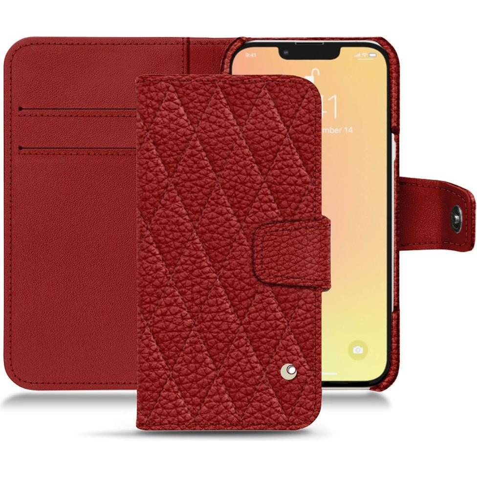 Thumbnail - Noreve Lederschutzhülle Wallet (Apple iPhone 13 mini), Smartphone Hülle, Rot