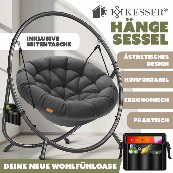 Image du produit Kesser Fauteuil suspendu avec support (150 kg)