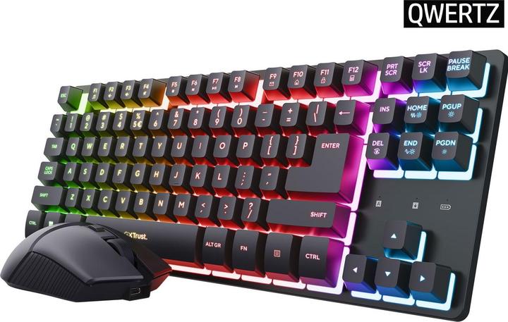 Actual product image Trust GXT832 THADO TASTATUR DE+MAUS (DE, Wireless)