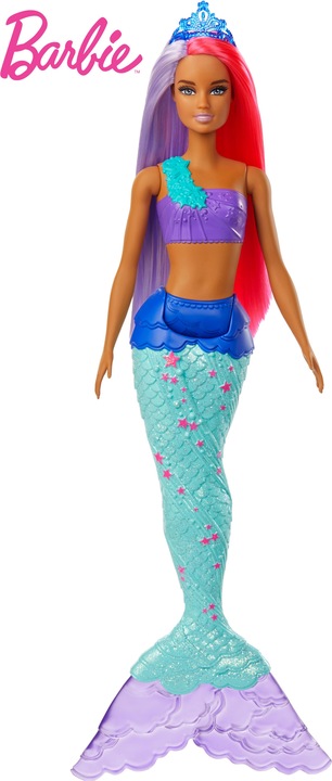 Produktbild Barbie Dreamtopia Meerjungfrau Puppe (pink- und lilafarbenes Haar)