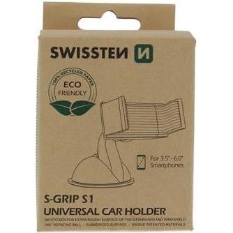 Thumbnail - Swissten Autohalterung S-GRIP S1 (ECO PACK), Smartphone Halterung, Schwarz