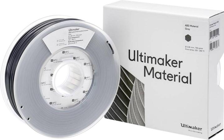 Actual product image Ultimaker Abs (ABS, 2.85 mm, 750 g, Grey)