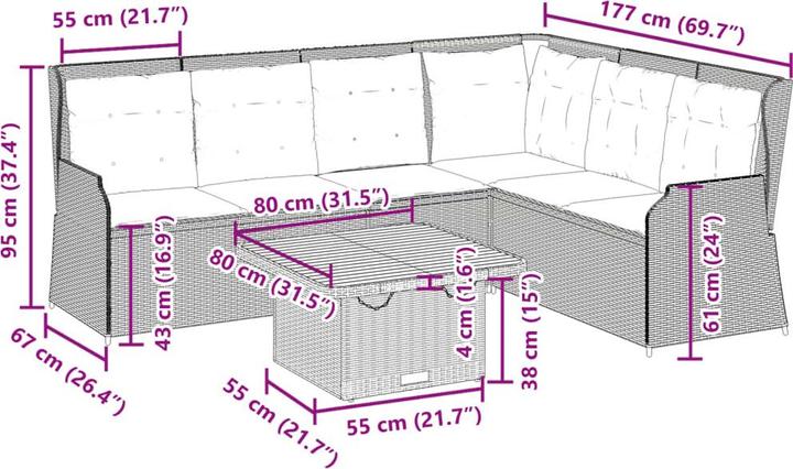 Produktbild vidaXL Colin