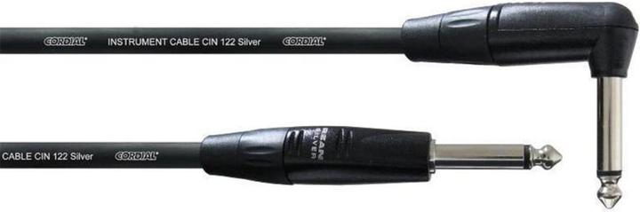 Actual product image Cordial Intro Cable 5 - SilverLine Instrument and Guitar Cable CII PR with Angle Jack (6 m, 6.3mm jack)