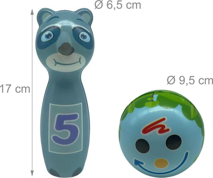 Actual product image Relaxdays Children's bowling set