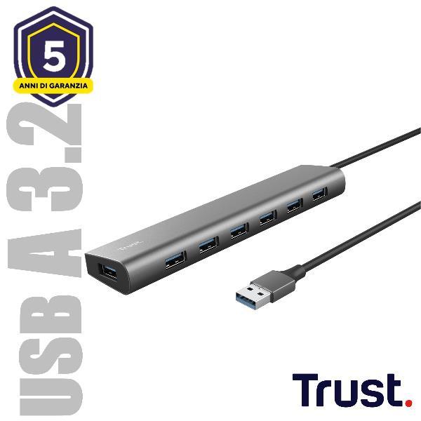 Productafbeelding Trust I/O HUB USB 7PORT HALYX/24967 (USB-A, 7 ports)