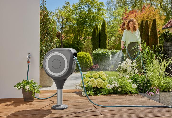 Image du produit Gardena Box pour tuyau de terrasse RollUp S (blanc) 15 m (15 m)