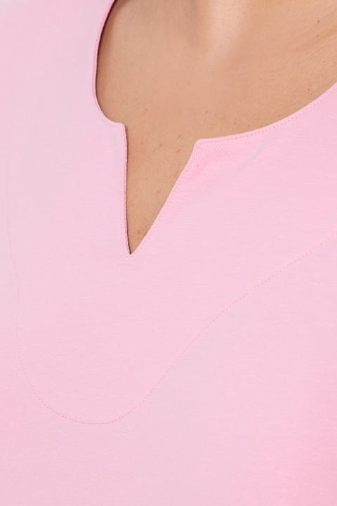 Immagine prodotto Ulla Popken T-shirt dal taglio svasato con scollo a tunica e mezze maniche (42, 44)