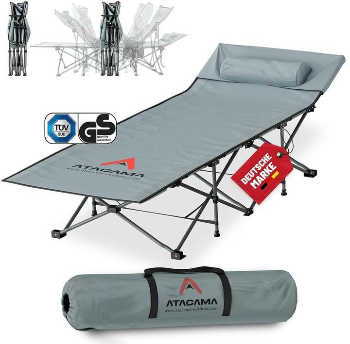 Atacama XXL Feldbett Dunkelgrau