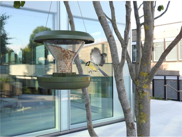 Productafbeelding Swissinno Vogel-Futtersilo "Davos" SMART BIRDS. Hellblau