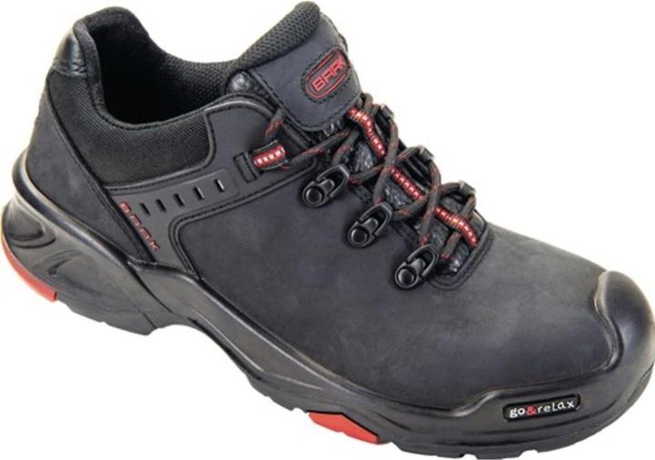 Actual product image Baak Safety shoe Brook size 42 black/red S3 SRC HRO EN ISO 20345 cowhide leather (S3, 42)