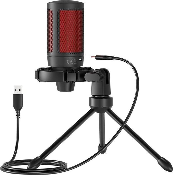 Image du produit Savio microphone de jeu filaire avec rétroéclairage trépied USB SONAR PRO