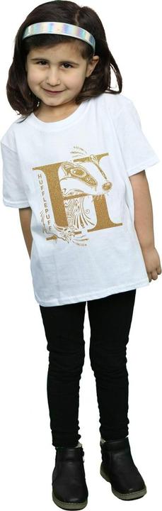 Immagine prodotto Hufflepuff Glitter Maglietta Ragazze (128)