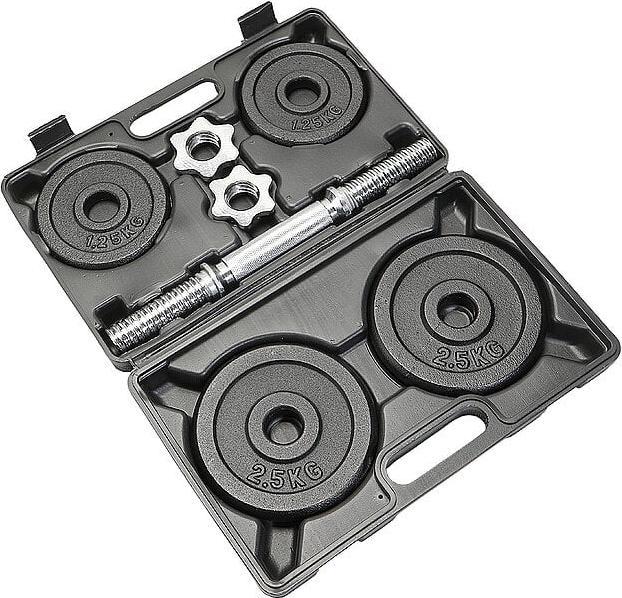 Actual product image Schildkröt Kurzhantelset im Koffer (2 x 2.5 kg, 2 x 1.25 kg)