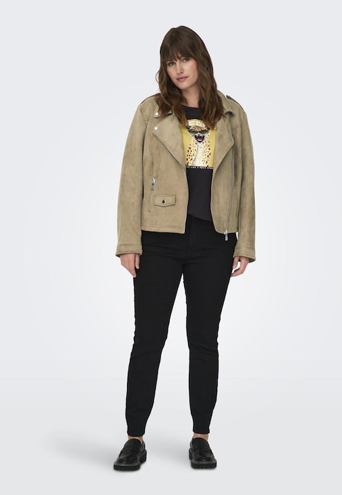 Produktbild Only Fly-Away Kragen Curve Jacke Bikerjacke in Lederoptik (44)