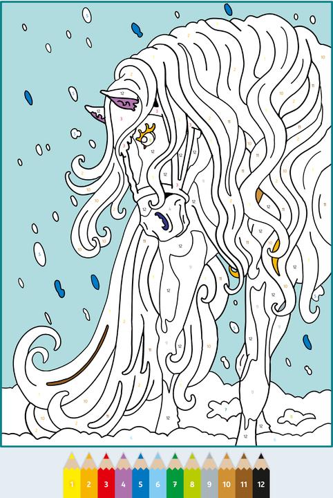 Actual product image Ravensburger CreArt Painting by numbers from 7: Horse dreams