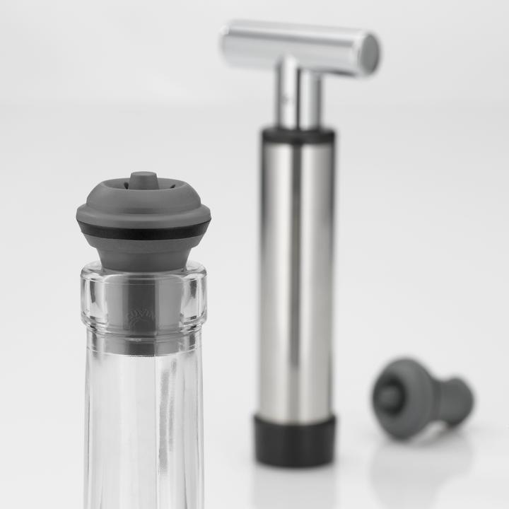 Produktbild WMF Weinpumpe mit 2 Verschlüssen Wine Saver Vakuumpumpe für Wein 15,8cm Vino (Weinpumpe)