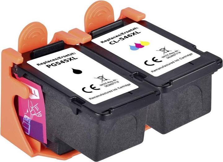 Immagine prodotto Renkforce La cartuccia d'inchiostro sostituisce Canon PG-545XL, CL-546XL Compatibile Combi-Pack Nero, Ciano (M, C, Y, FC)