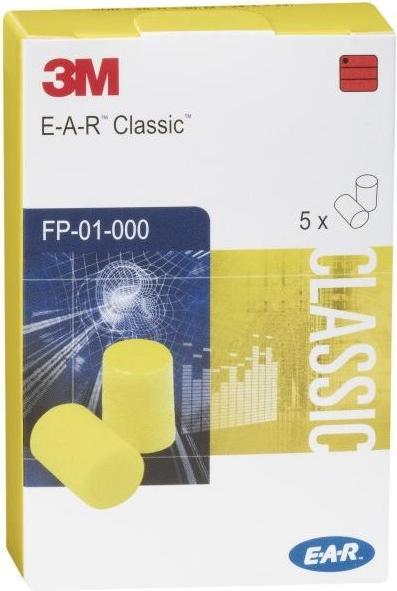 Image du produit 3M Bouchons d'oreilles E-A-R CLASSIC SNR 28 dB 250 PA/Krt.5 PA/Pk. (500 x)