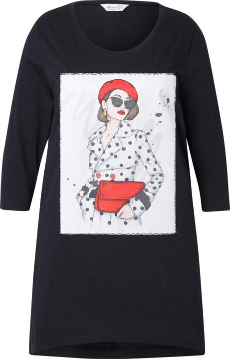 Immagine prodotto Miamoda T-Shirt, A-Linie, Model-Motiv, Zipfelsaum (56)