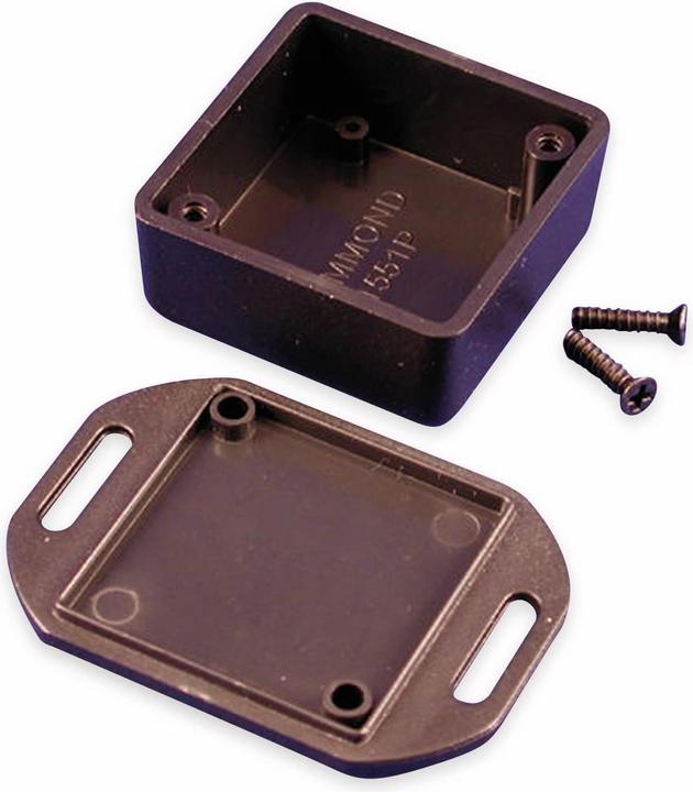 Immagine prodotto Hammond Elettronica 1551PFLBK Contenitore Euro 40 x 40 x 20 ABS Nero 1 pz. (Case)