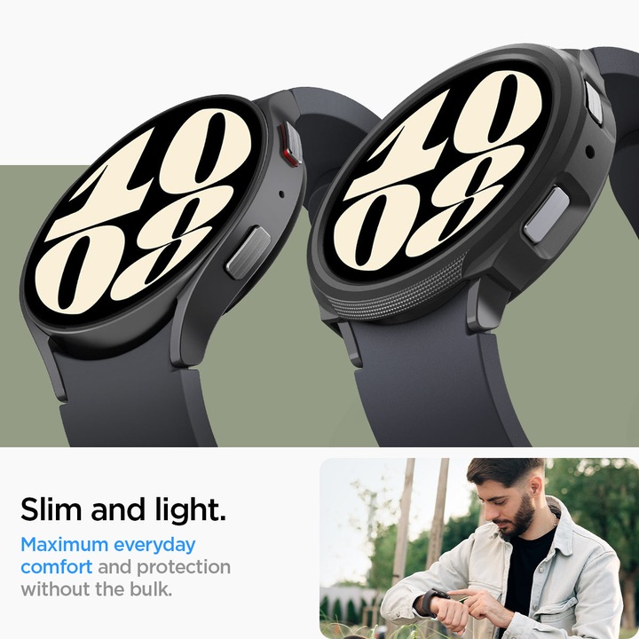 Produktbild Spigen Liquid Air Samsung Galaxy Watch 6 40 mm czarny/matte black ACS06393