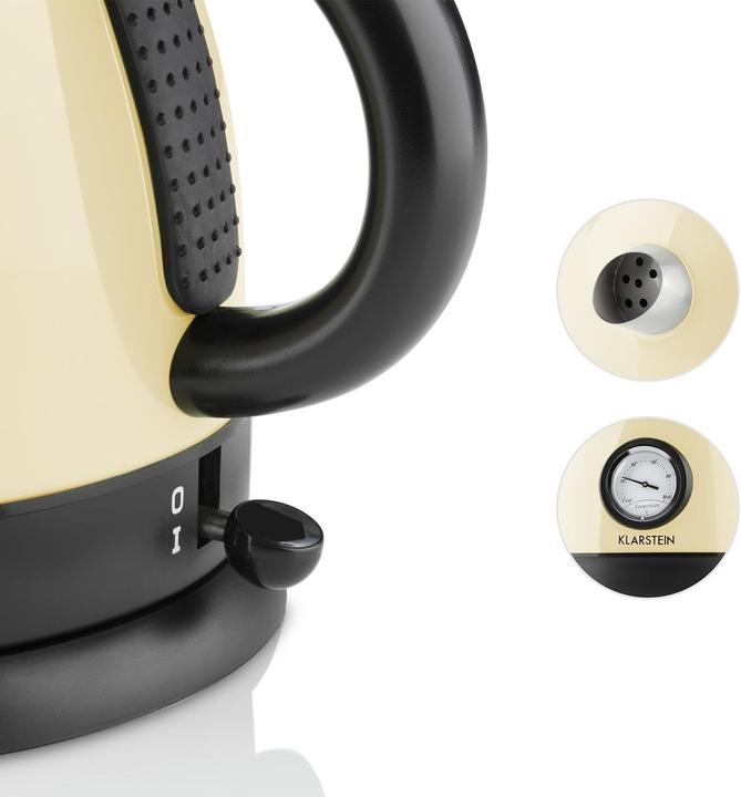Actual product image Klarstein Aquavita Cream Kettle 1.5 litre 2200 Watt (1.50 l)