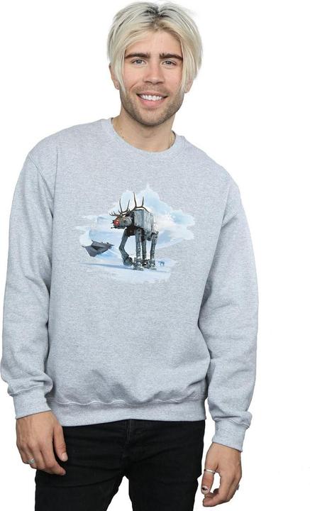 Actual product image Star Wars Mens Christmas AT-AT Reindeer Sweatshirt (3XL)