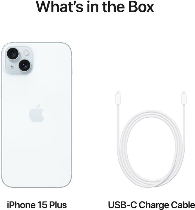 Productafbeelding Apple iPhone 15 Plus (128 GB, Blauw, 6.70", SIM + eSIM, 5G)