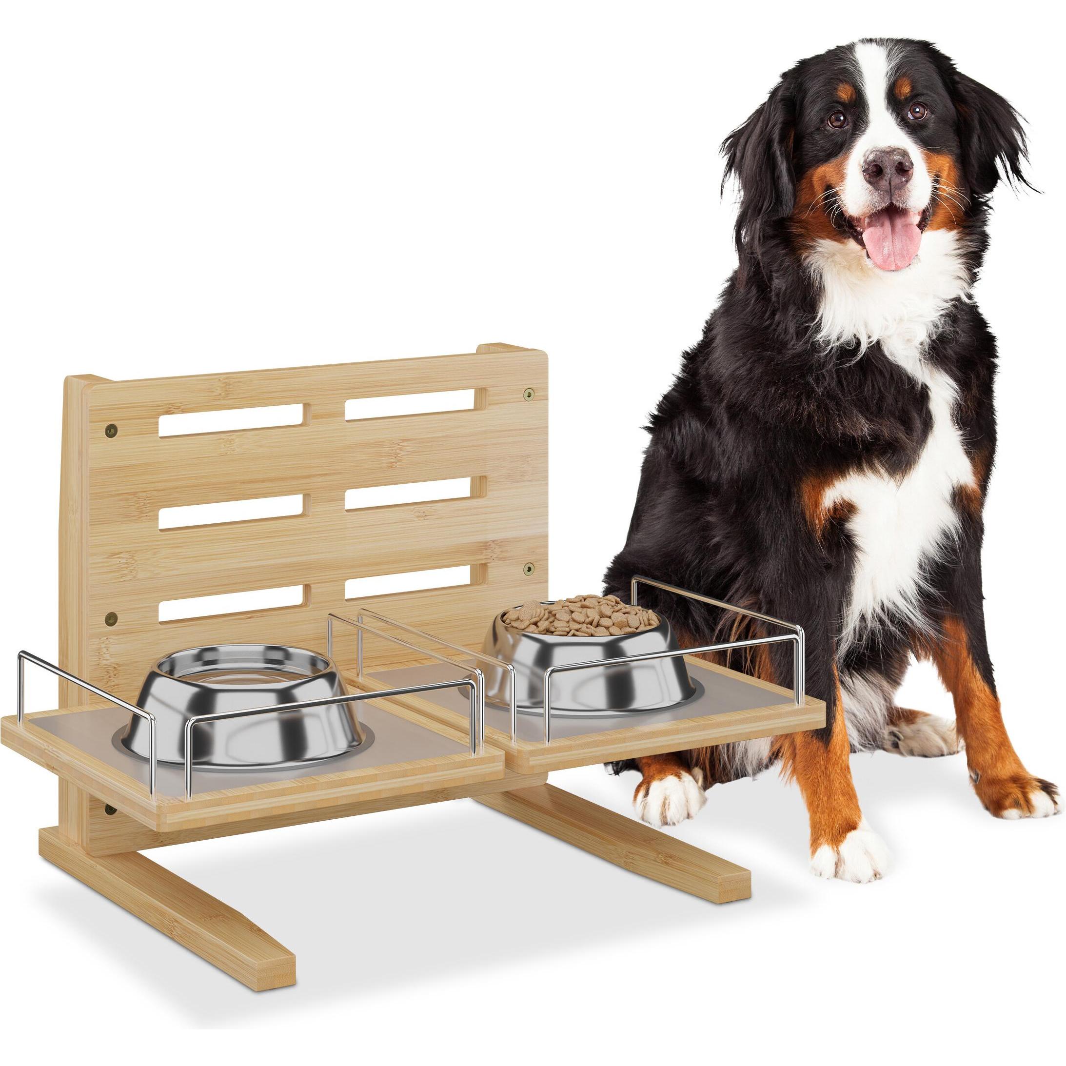 Comparer les prix de Relaxdays Hunde-Futterstation (100 cl), Gamelle