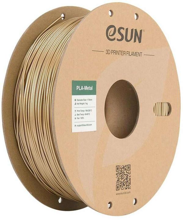 Actual product image eSUN ePLA-Metal Bronze Filament 1.75mm 1Kg (PLA+, 1.75 mm, 1000 g, Gold)