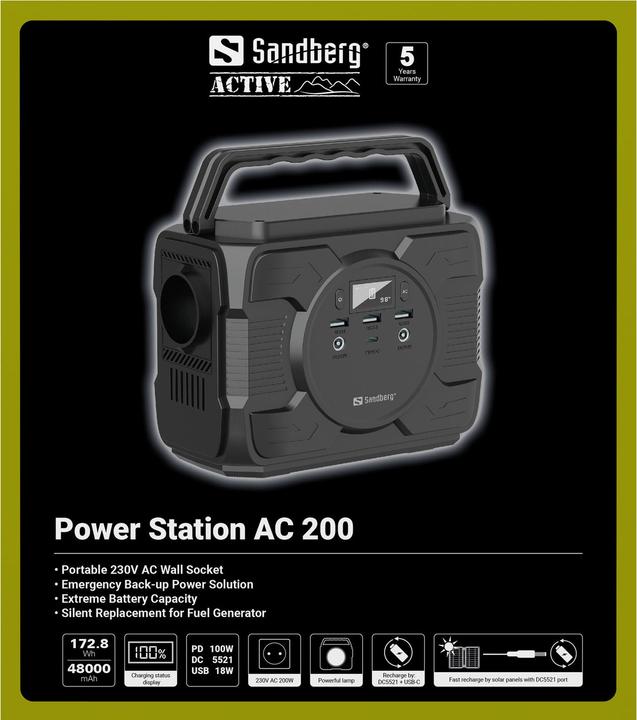 Produktbild Sandberg 420-83 (177.60 Wh, 1.86 kg)